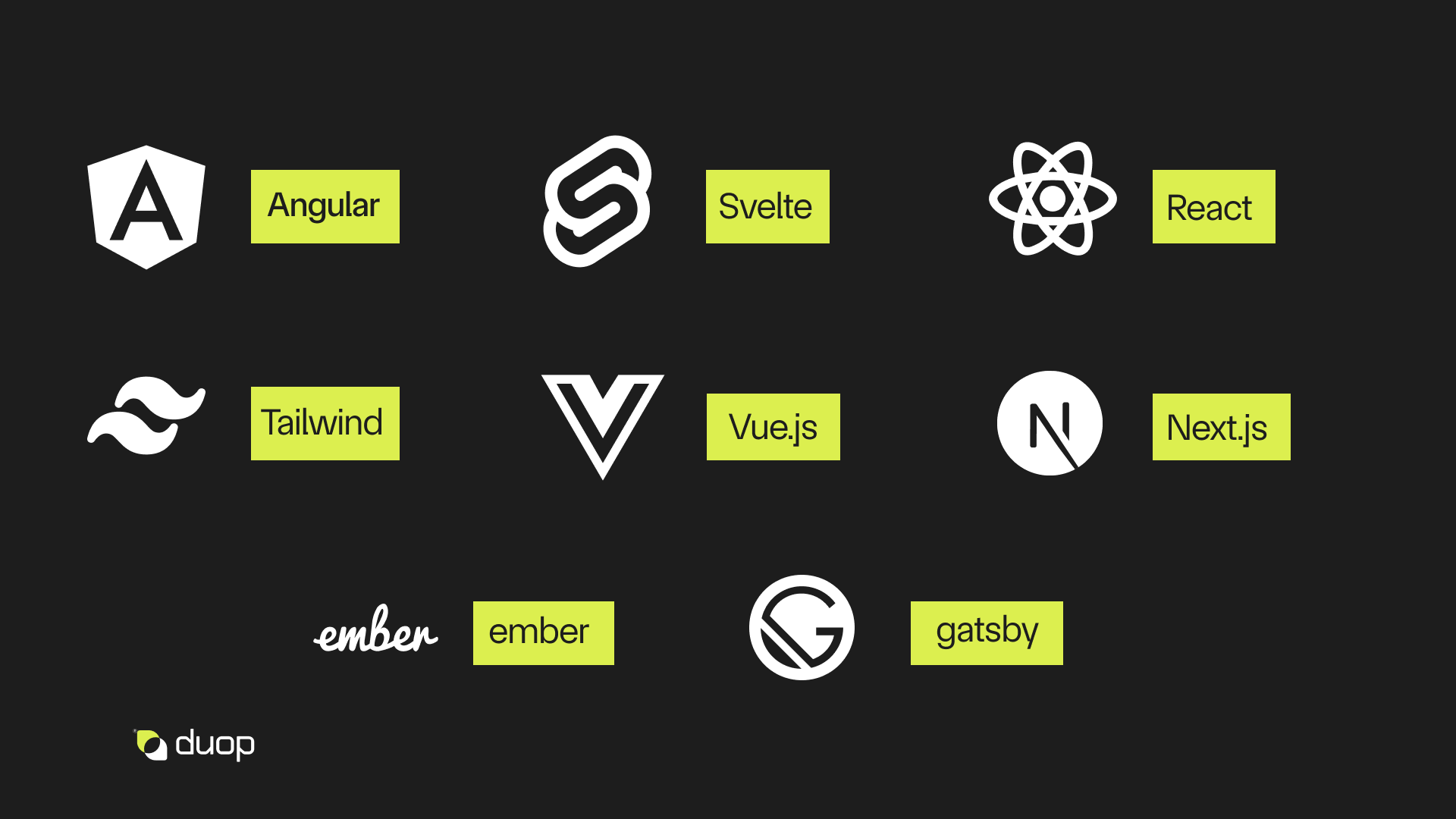 Frameworks Front End